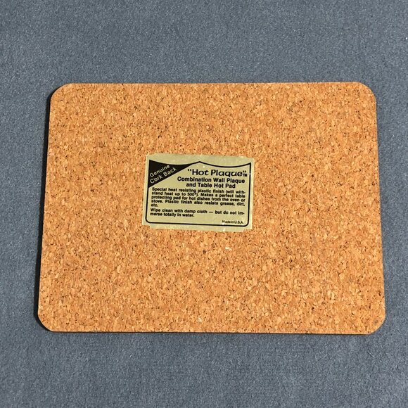 Vintage Hot plaque combination Wall plaque and Hot Pad - Picture 2 of 8